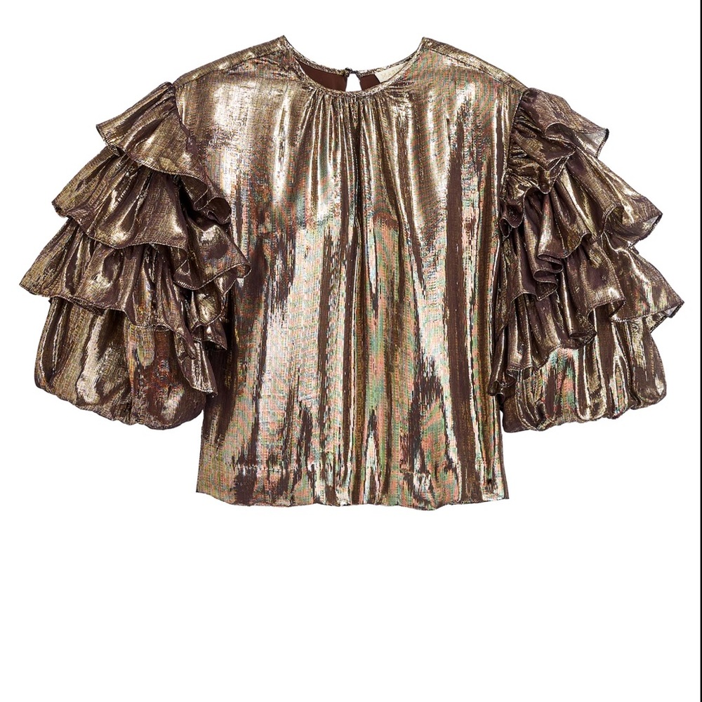 Marie Oliver Puff Sleeve Blouse